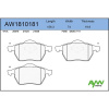 Колодки тормозные Passat B5 (97-05)/Audi A4 пер (арт. AW1810181)