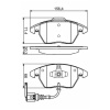 Колодки тормозные A3 8P (03-12)/Golf 5 (03-09)/Octavia A5 (04-13) c 09-13/Passat B6 (05-11) перед. (арт. JBP0278)