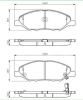 Колодки тормозные Vesta NG-NG Cross (23-)/Cube Z11 (02-08)/Note E11(05-12) пер дисковые (арт. JBP0019)