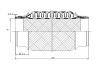 Гофра приемной трубы 45*200 с тройной оплеткой (арт. JPP0001)